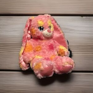Build A Bear "Blossom" Pink Bunny Rabbit Spotted Plush Stuffed Animal 2017 BAB